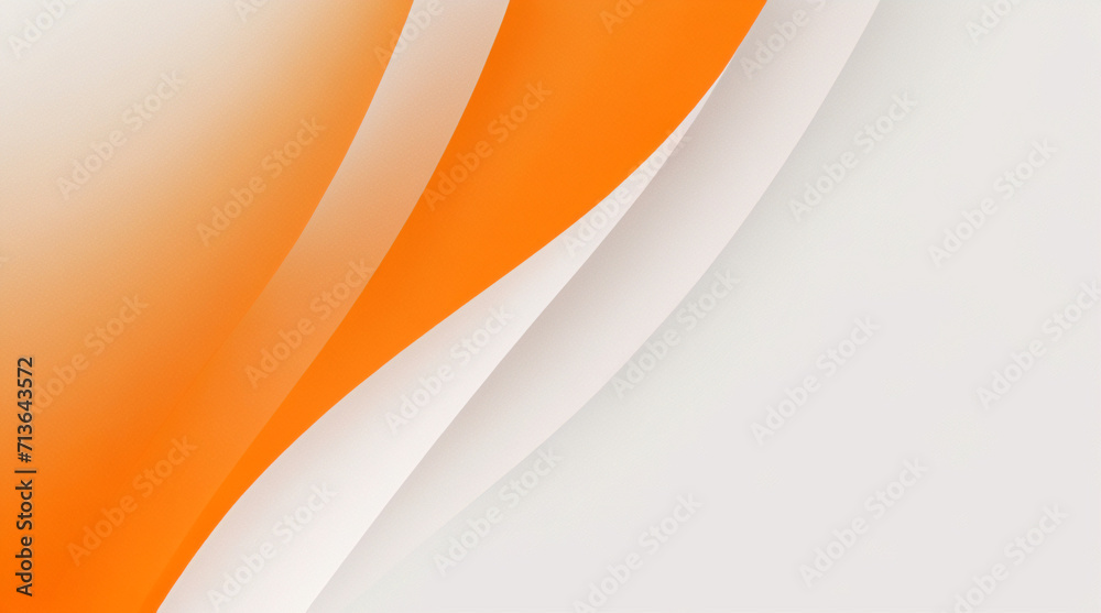 Fondo de banner abstracto naranja. Color degradado de fondo de banner blanco amarillo naranja moderno abstracto. Degradado amarillo y naranja con decoración de onda curva de patrón de semitono circula - obrazy, fototapety, plakaty 