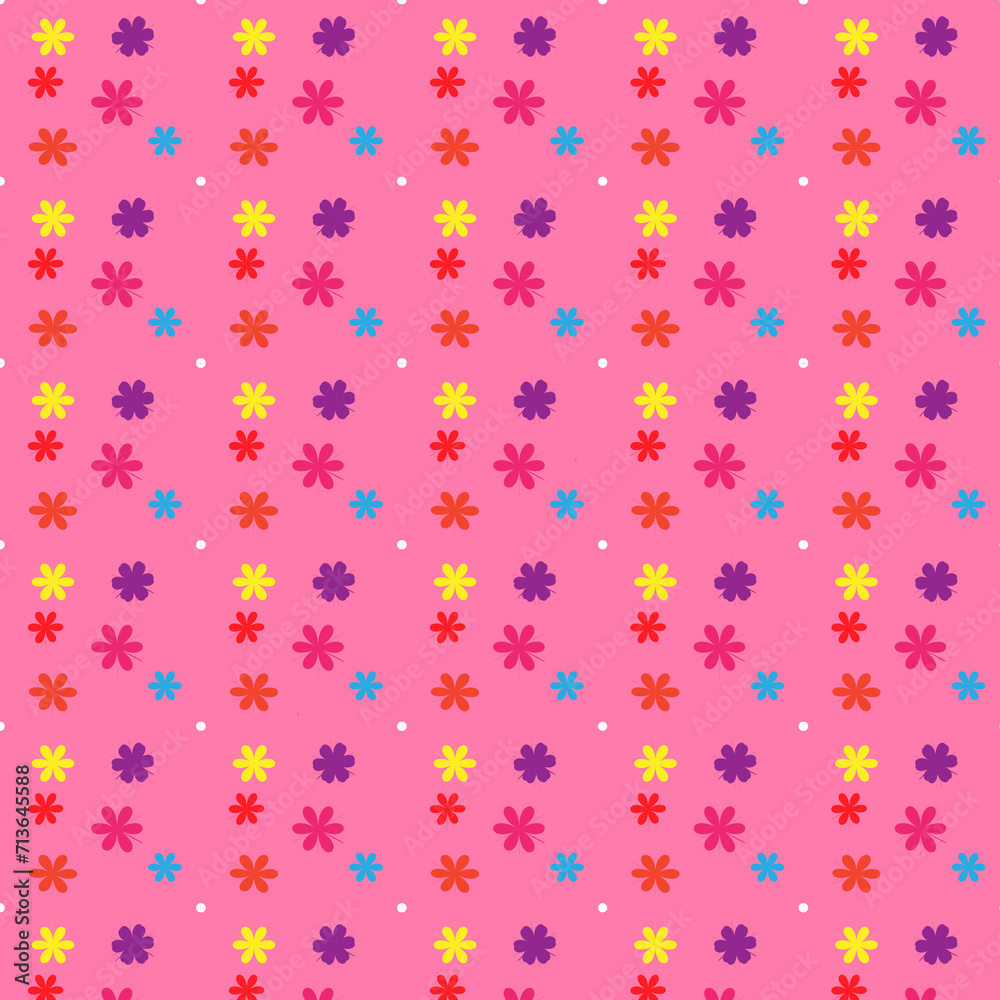 seamless pattern with flowers