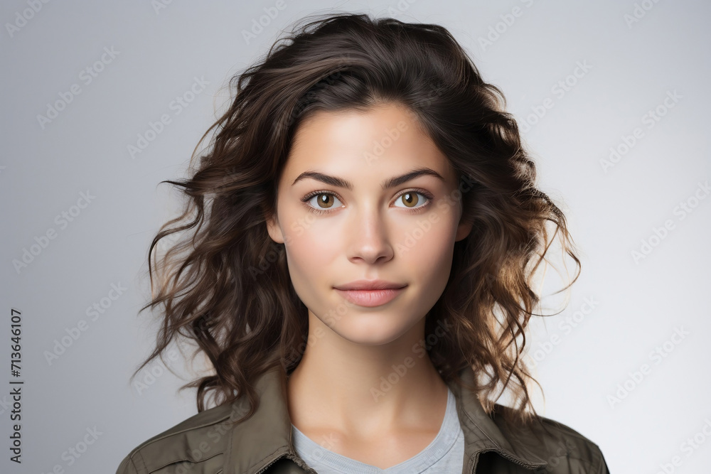 Portrait of Indian woman on white background. Portrait of Indian woman on white background.