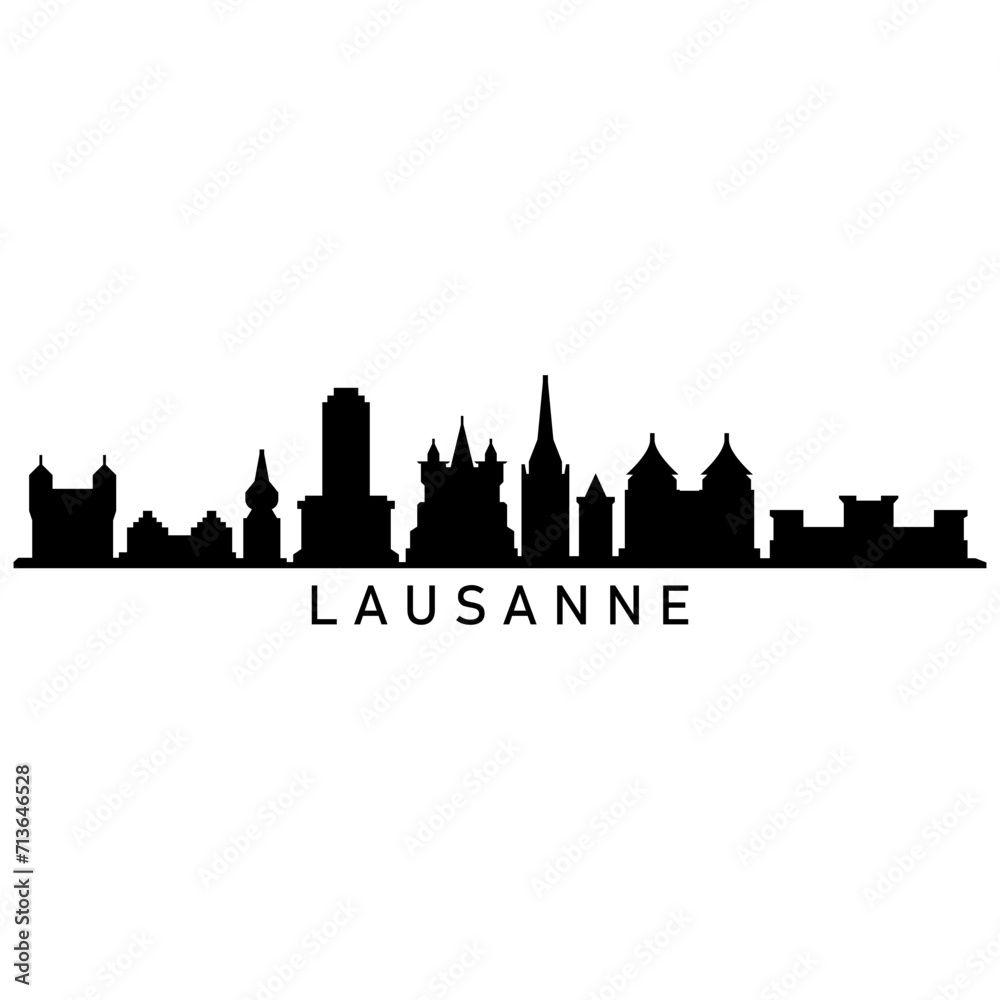 Lausanne skyline
