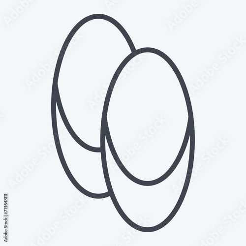 Icon Shoes. related to Theatre Gradient symbol. line style. simple design editable. simple illustration