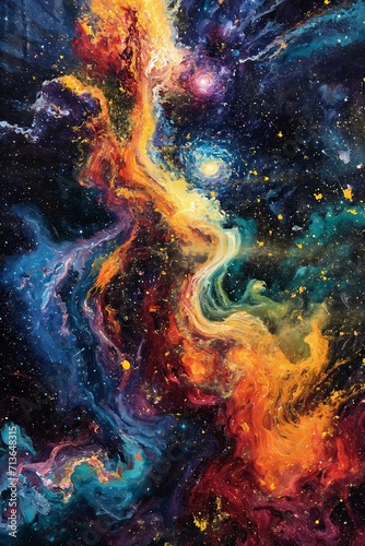 galaxy stars clouds sun twisted flux acids page oil interconnections spectral evolution miles fiery princess city unstirred paint twin souls resin photo