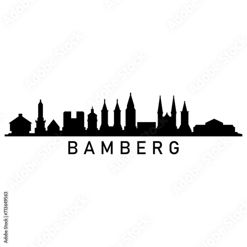 Quadro su tela Bamberg skyline