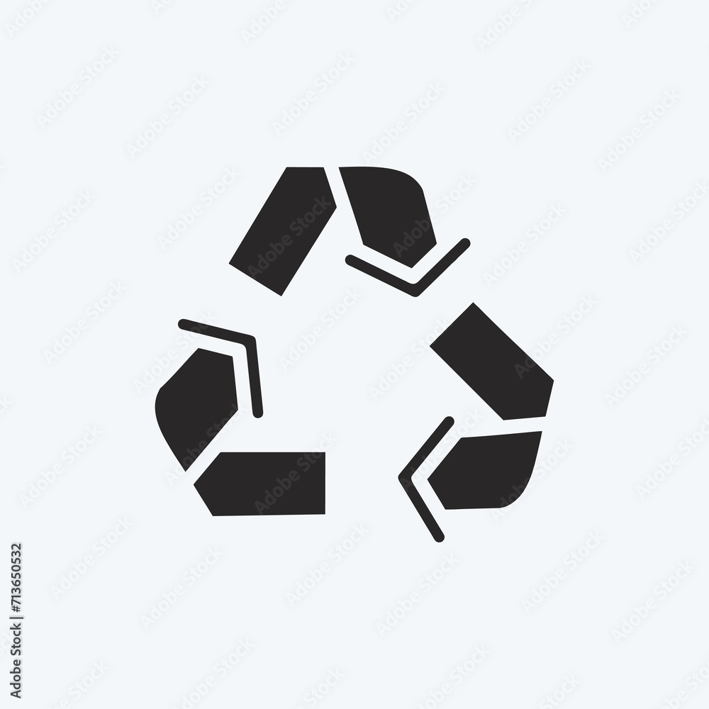 Icon Recycling. suitable for education symbol. glyph style. simple design editable. design template vector. simple illustration Icon Recycling. suitable for education symbol. glyph style. simple design editable. design template vector. simple illustration