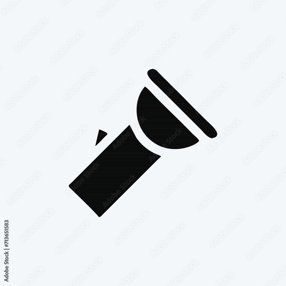 Icon Pocket Torch. suitable for education symbol. glyph style. simple design editable. design template vector. simple illustration Icon Pocket Torch. suitable for education symbol. glyph style. simple design editable. design template vector. simple illustration