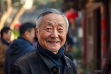 Portrait of happy adult china man.