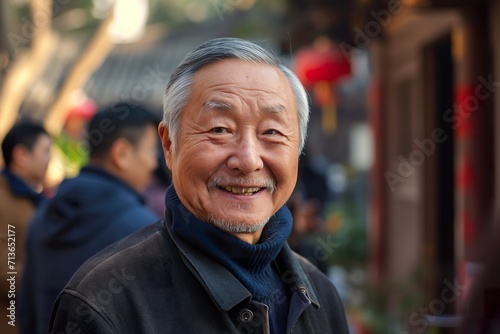 Portrait of happy adult china man. © Joaquin Corbalan