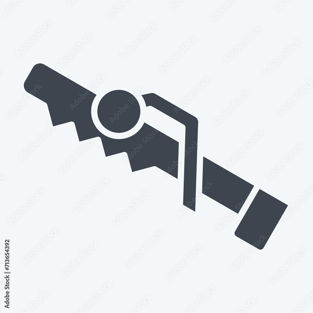 Icon Hand Saw. related to Construction symbol. glyph style. simple design editable. simple illustration Icon Hand Saw. related to Construction symbol. glyph style. simple design editable. simple illustration