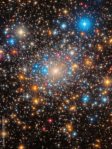 a dense field of stars in space. AI generative © SANGHYUN