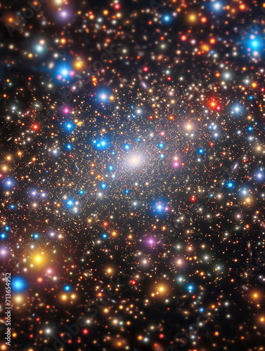 a dense field of stars in space. AI generative © SANGHYUN
