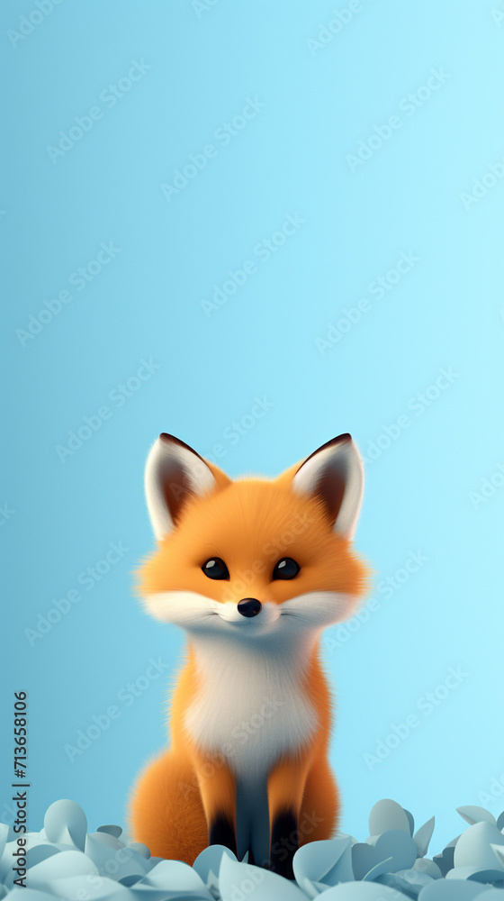 Fototapeta premium Creative animal concept. Rabbit Bunny in a group, vibrant Doggy Cat wallpaper children's living room mockup with cute animals wall art Cheetah animal abstract wallpaper in pastel colors Generated Ai