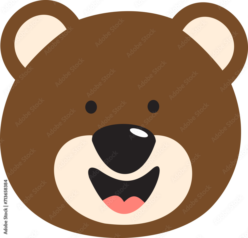 Animal Face Illustration Animal Face Illustration
