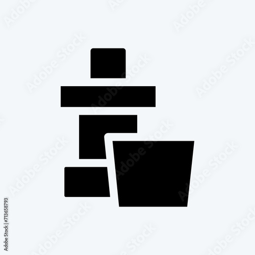Icon Mouthwash. suitable for medicine symbol. glyph style. simple design editable. design template vector. simple illustration