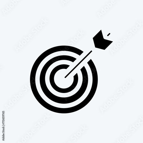 Icon Precision. suitable for Startup symbol. glyph style. simple design editable. design template vector. simple illustration