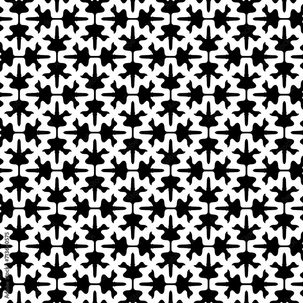 White background with black pattern. Seamless texture for fashion, textile design, on wall paper, wrapping paper, fabrics and home decor. Simple repeat pattern. White background with black pattern. Seamless texture for fashion, textile design, on wall paper, wrapping paper, fabrics and home decor. Simple repeat pattern.