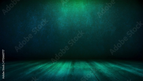 Dark green blue grainy gradient background noisy, grainy texture backdrop. generative AI © Zohaib