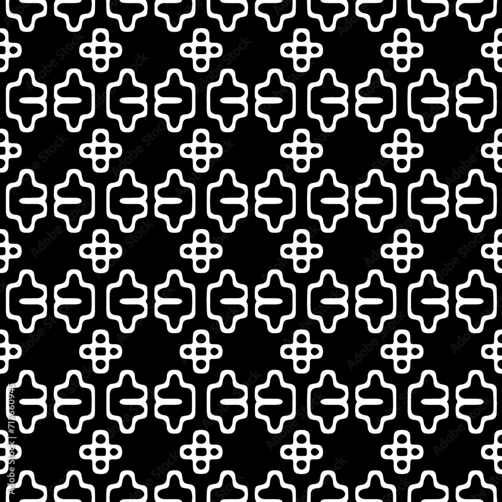 White background with black pattern. Seamless texture for fashion, textile design, on wall paper, wrapping paper, fabrics and home decor. Simple repeat pattern. White background with black pattern. Seamless texture for fashion, textile design, on wall paper, wrapping paper, fabrics and home decor. Simple repeat pattern.