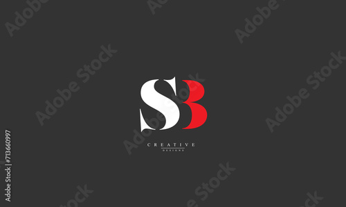 Alphabet letters Initials Monogram logo SB photo