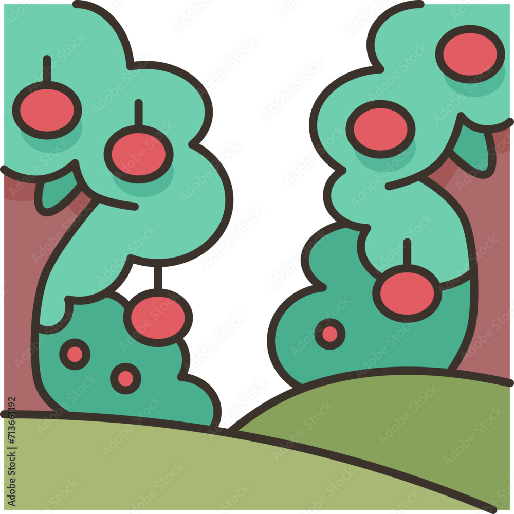 Obraz premium orchard icon