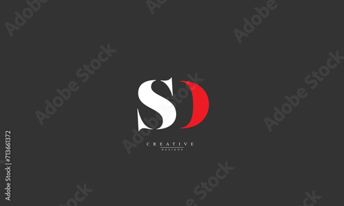 Alphabet letters Initials Monogram logo SD DS S D photo