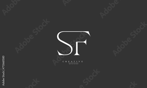 Alphabet letters Initials Monogram logo SF FS S F 