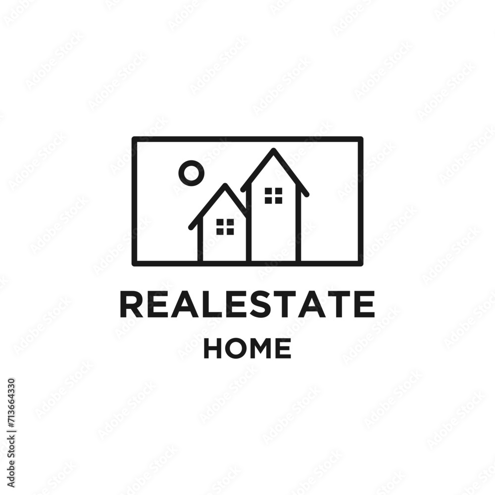 Real estate logo vector design Real estate logo vector design