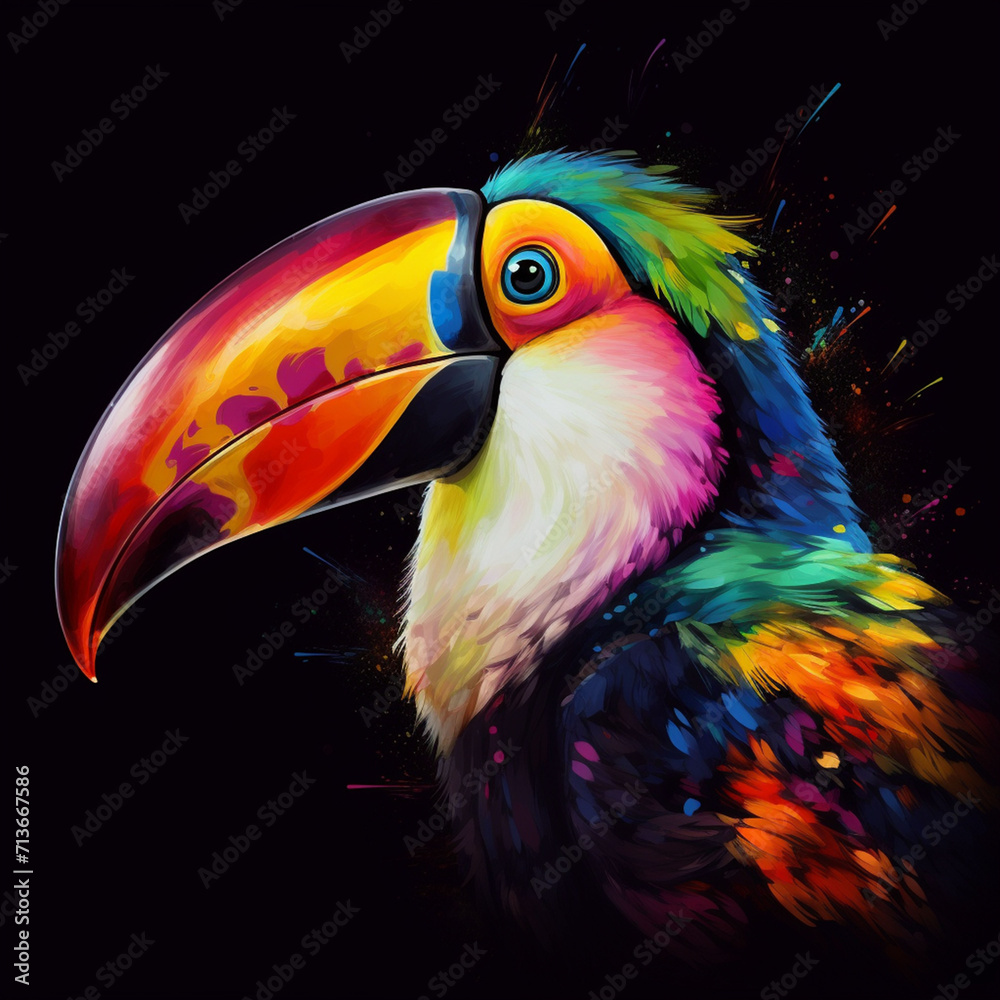 Obraz premium Colorful toucan18