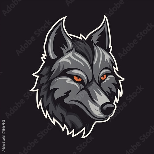 Wallpaper Mural logo icon wolf mascot24 Torontodigital.ca