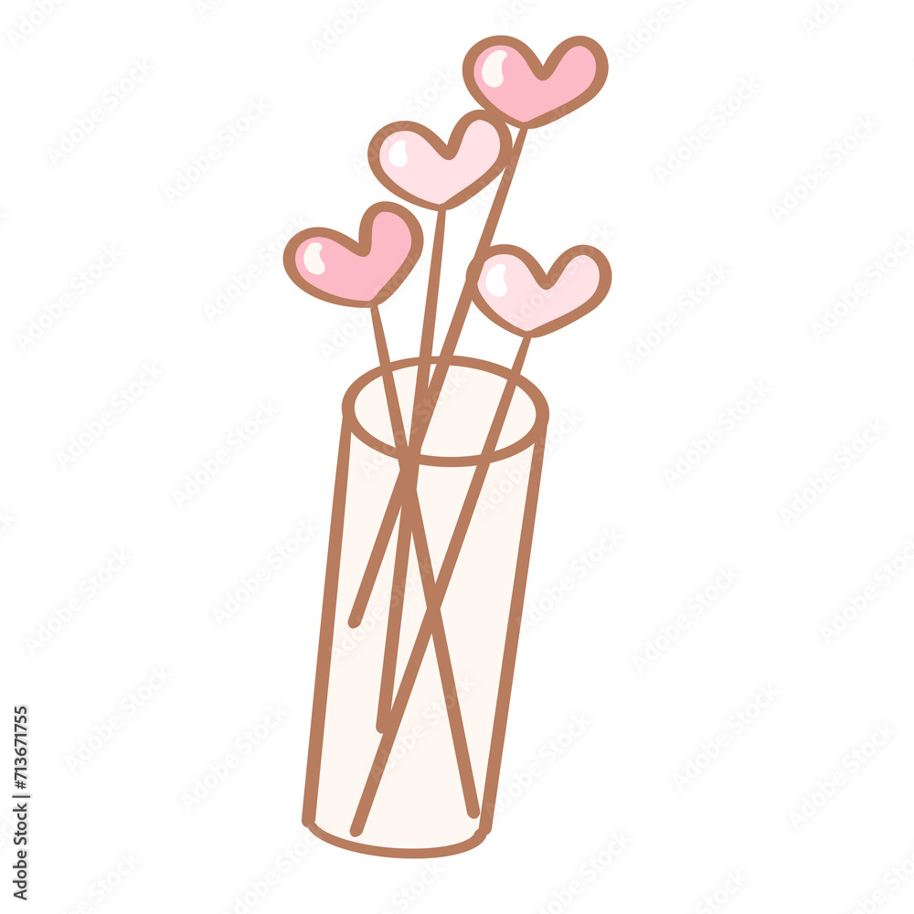 love_valentine day_color_heart flower love_valentine day_color_heart flower