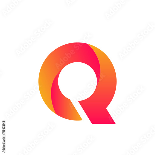 Monogram Q design vector logo. Monogram initial letter mark Q logo design. Monogram design vector logo. Monogram initial letter mark Q logo design. Simple Q monogram. Monogram Q design logo