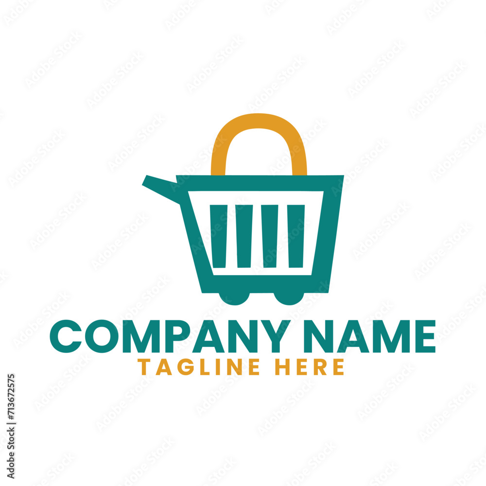 Vector online shop logo design template. perfect for ecommerce, sale, store, shop, discount, or web Vector online shop logo design template. perfect for ecommerce, sale, store, shop, discount, or web
