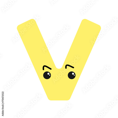 alphabet V Character