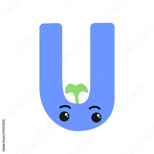 alphabet character U