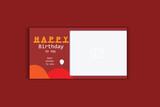 birthday banner design, invitation card
