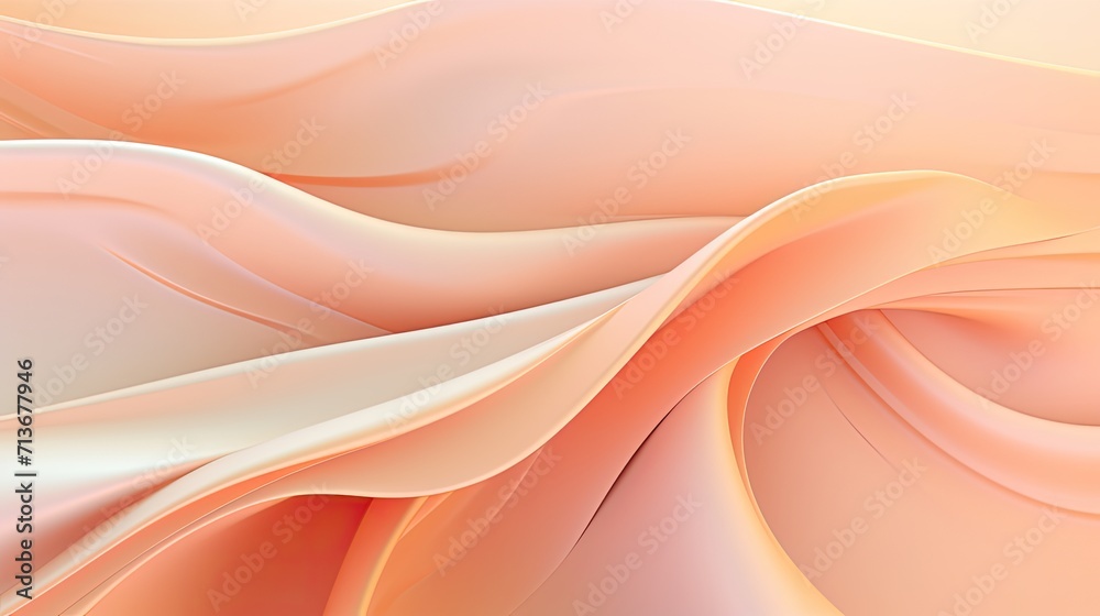 Abstract Background in Peach Fuzz colors, Generative AI