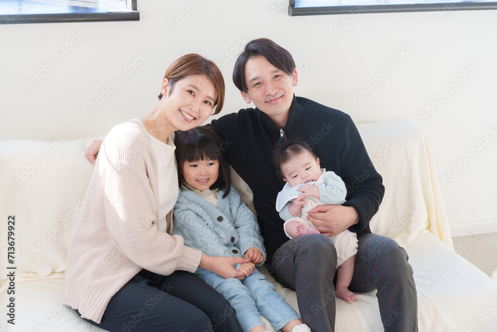 笑顔の家族・ファミリー