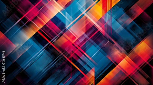 Colorful Abstract Background With Lines and