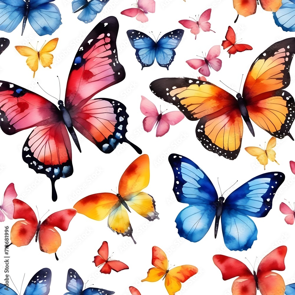 beautiful pink butterfly watercolor isolated on a white beautiful pink butterfly watercolor isolated on a white