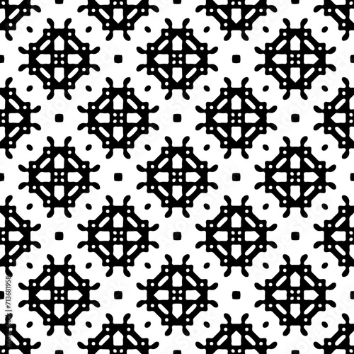 White background with black pattern. Seamless texture for fashion, textile design,  on wall paper, wrapping paper, fabrics and home decor. Simple repeat pattern.