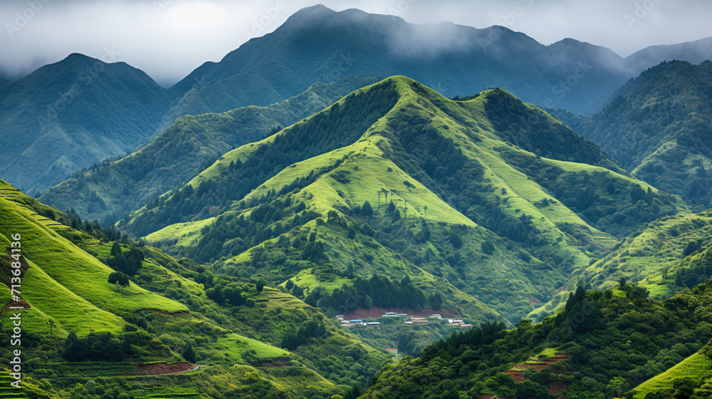 Obraz premium landscape in summer