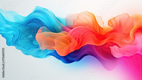 Colorful and clean abstract graphic design, Generative Ai photo