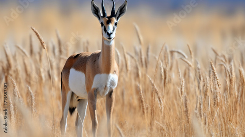 impala in the savannah photo