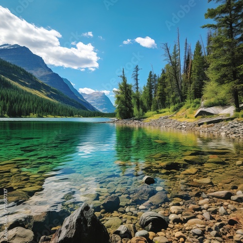  Glacier National Park To fully immerse yourself in the park's beauty, skip the hotel and make use of one of the park's campsites, lake in the mountains