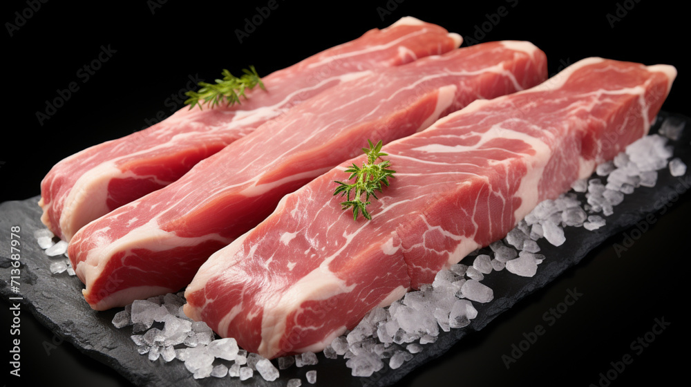 raw pork chops