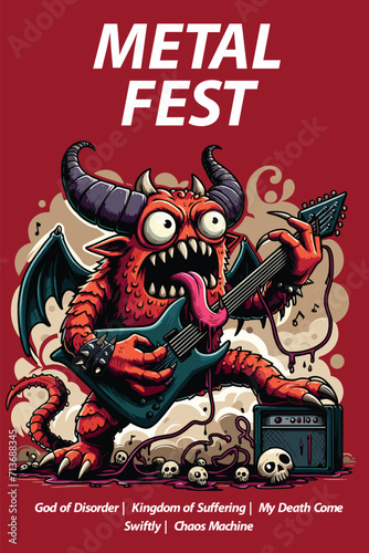 metal music poster