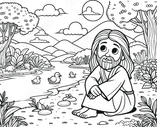 jesus coloring book