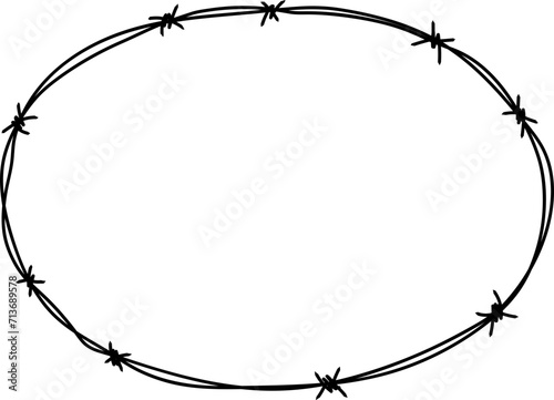 Barbed Wire Illustration