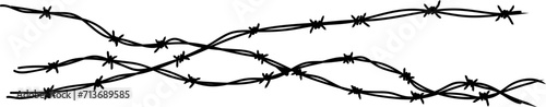 Barbed Wire Illustration photo