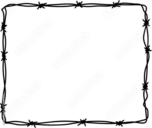 Barbed Wire Illustration
