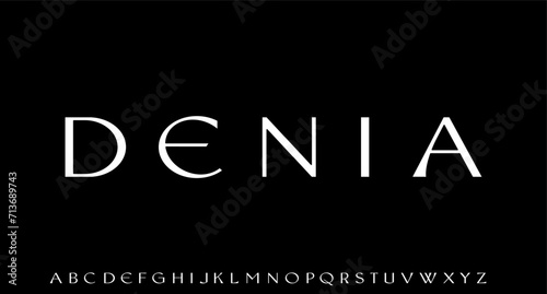 luxury modern font alphabetical vector set	
 photo